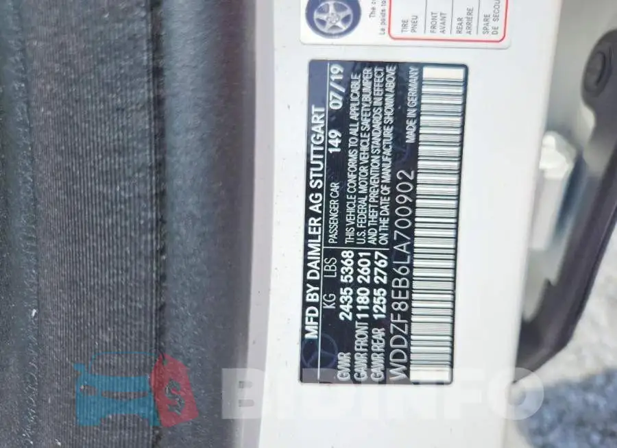 WDDZF8EB6LA700902 Photo# 12