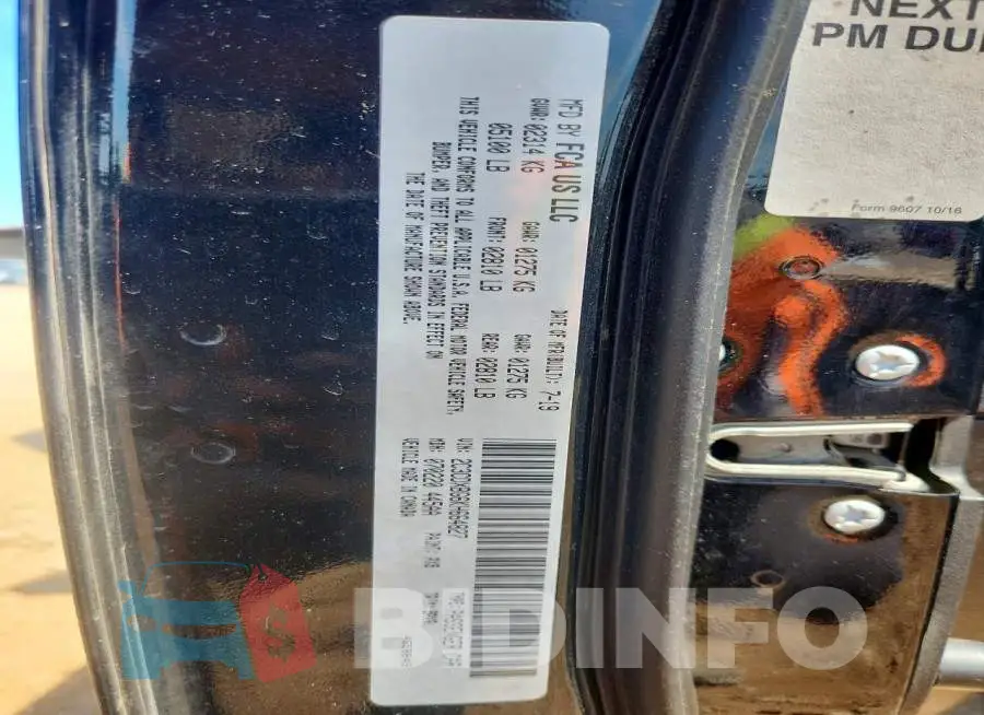 2C3CDXBG6KH664827 Photo# 12