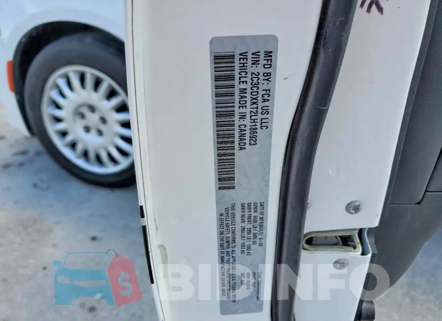 2C3CDXKT2LH186923 Photo# 12