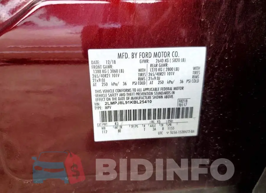 2LMPJ8L91KBL25410 Photo# 12