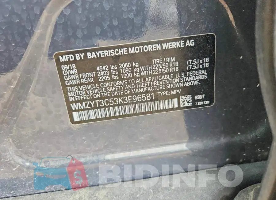 WMZYT3C53K3E96581 Photo# 13