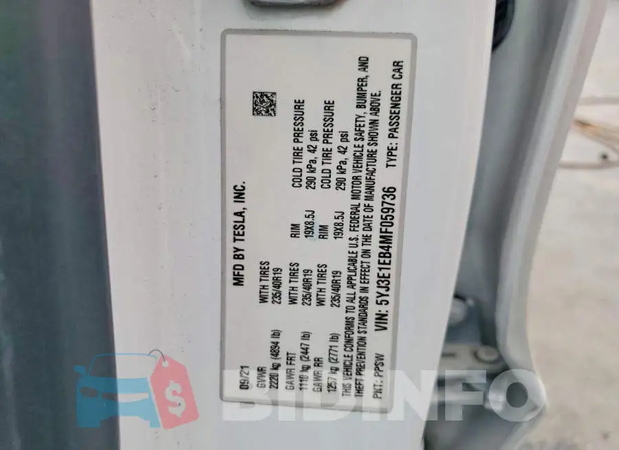5YJ3E1EB4MF059736 Photo# 13