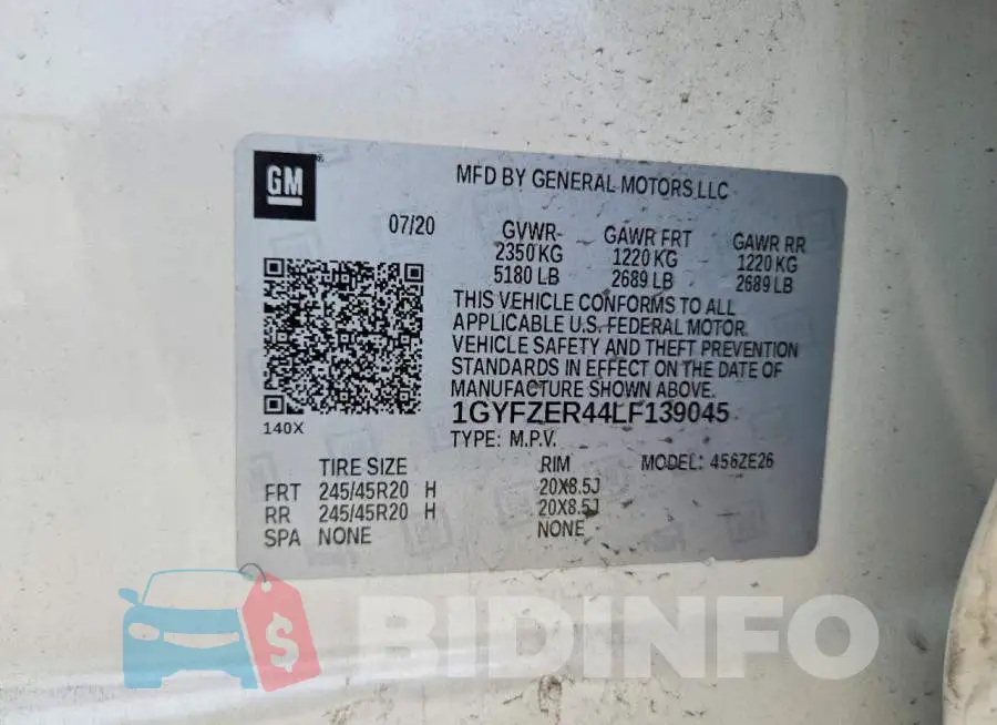 1GYFZER44LF139045 Photo# 13