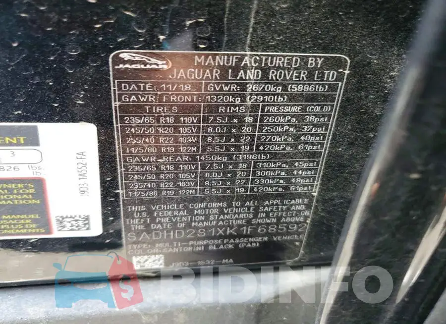 SADHD2S1XK1F68592 Photo# 12