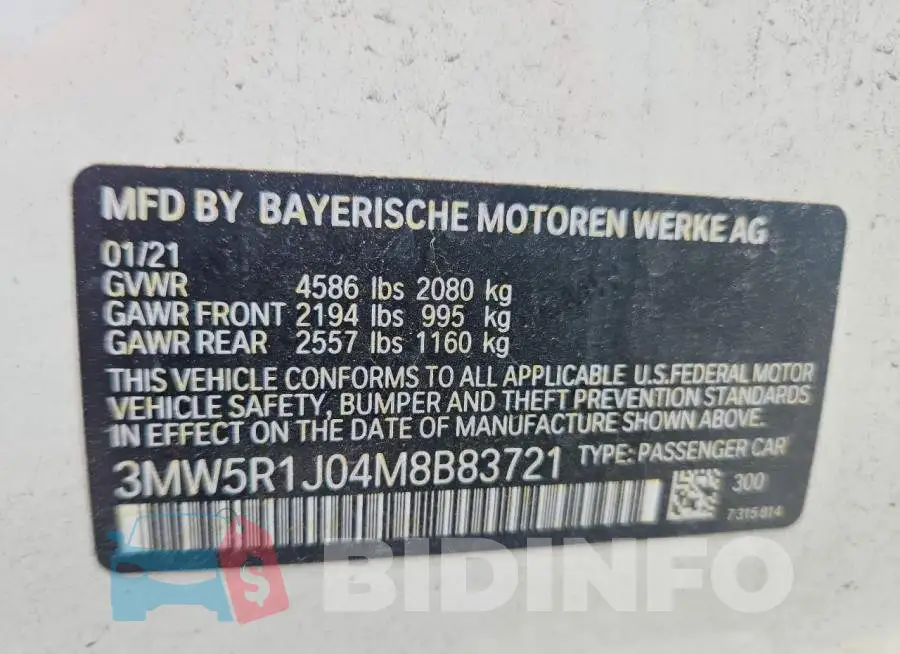 3MW5R1J04M8B83721 Photo# 12
