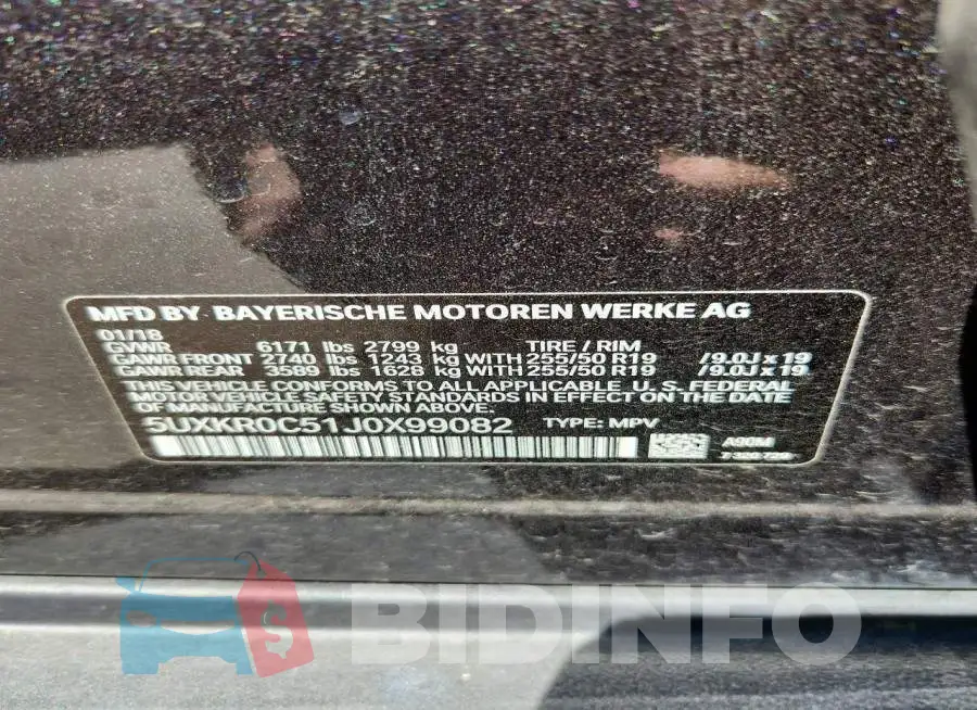 5UXKR0C51J0X99082 Photo# 12