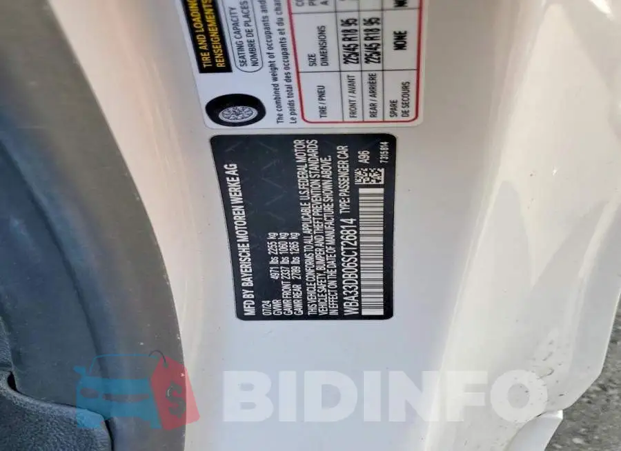 WBA33DB06SCT26814 Photo# 13