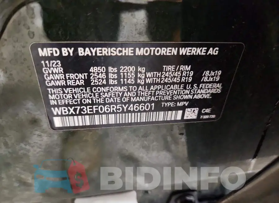 WBX73EF06R5Y46601 Photo# 14
