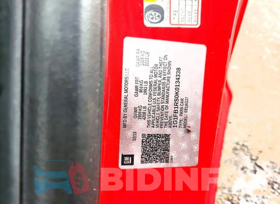 1G1FB1RS0K0134338 Photo# 12