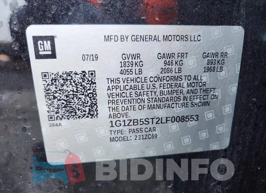 1G1ZB5ST2LF008553 Photo# 12