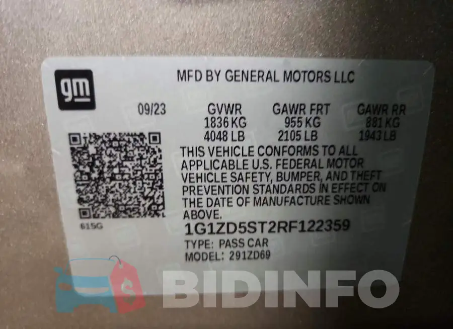 1G1ZD5ST2RF122359 Photo# 13