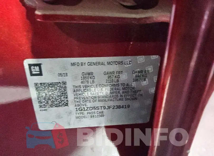 1G1ZD5ST9JF238419 Photo# 12