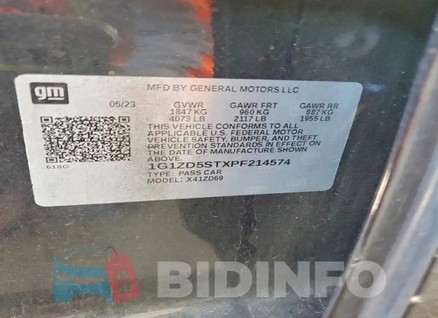 1G1ZD5STXPF214574 Photo# 13