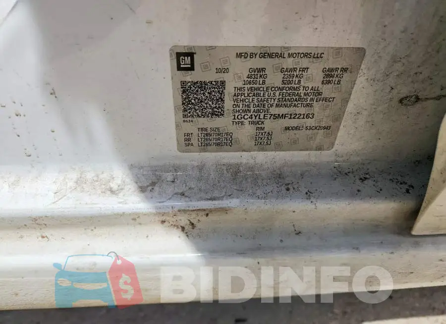 1GC4YLE75MF122163 Photo# 12