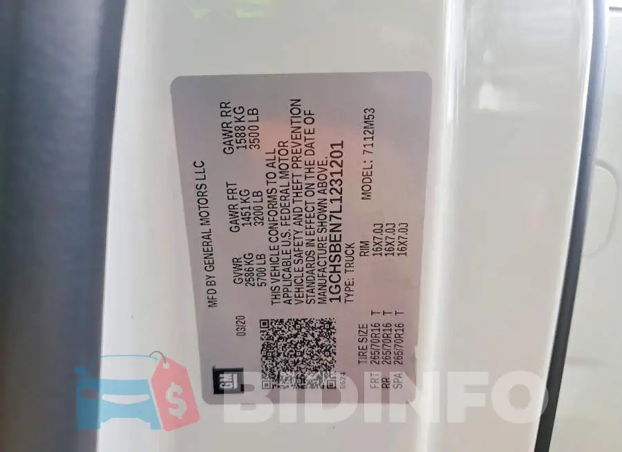 1GCHSBEN7L1231201 Photo# 12