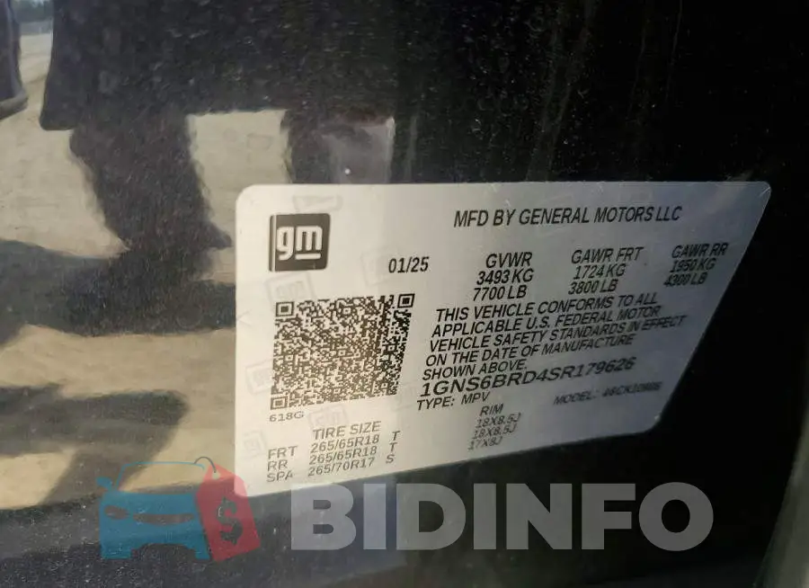 1GNS6BRD4SR179626 Photo# 13