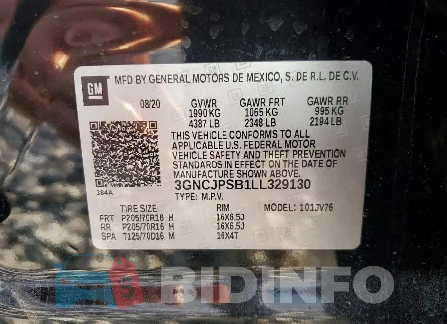 3GNCJPSB1LL329130 Photo# 13