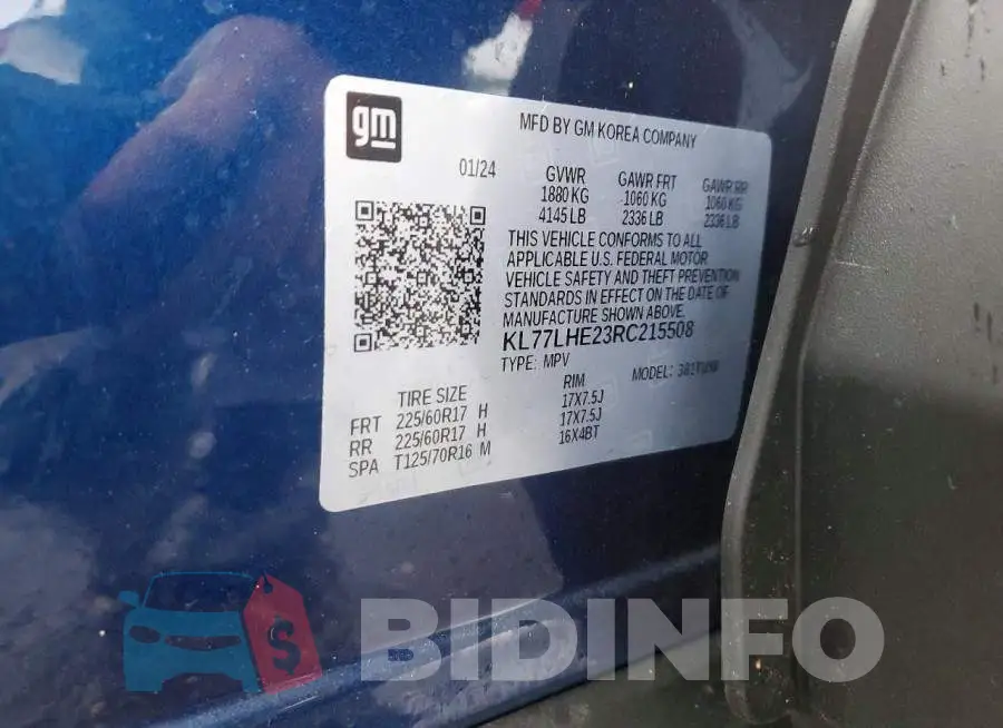 KL77LHE23RC215508 Photo# 12