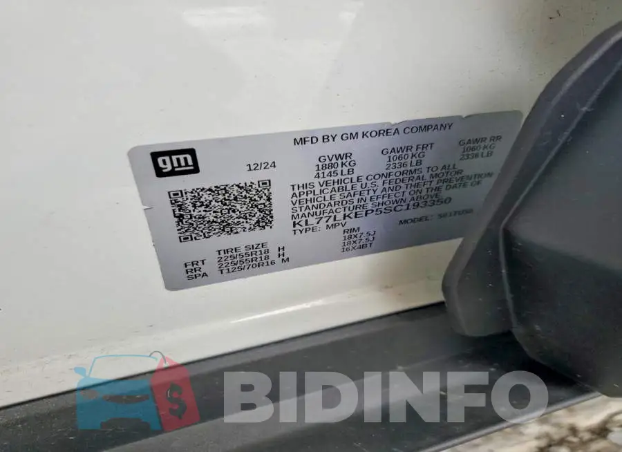 KL77LKEP5SC193350 Photo# 12