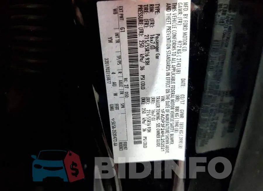 1FADP3F24HL252521 Photo# 13