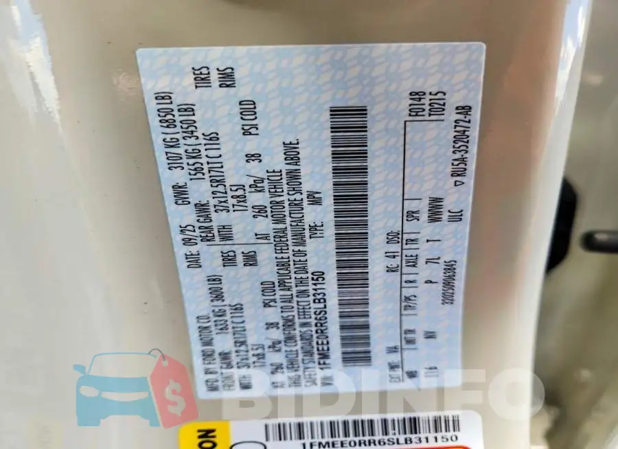 1FMEE0RR6SLB31150 Photo# 13