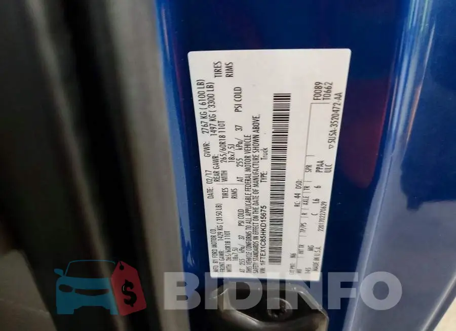1FTEX1C85HKD15675 Photo# 12