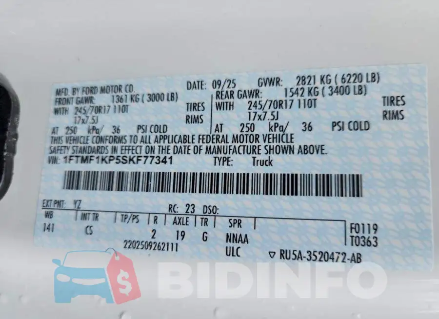 1FTMF1KP5SKF77341 Photo# 13