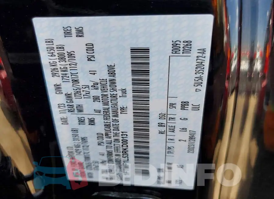 1FTMF1L53RKD00131 Photo# 12
