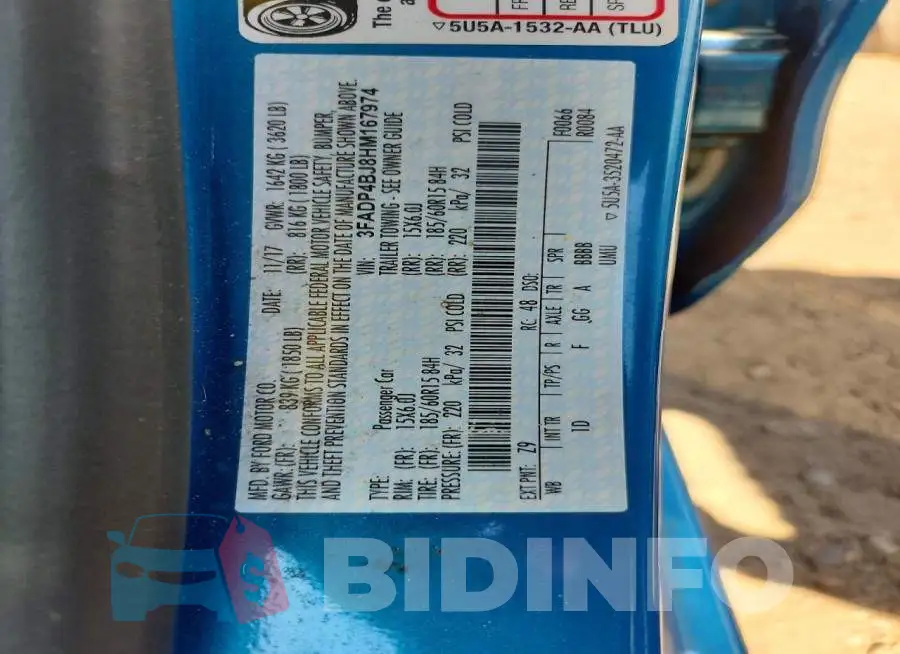 3FADP4BJ8HM167974 Photo# 12