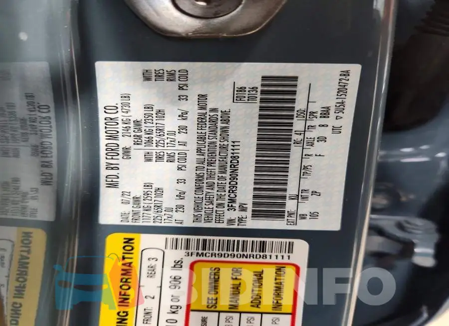 3FMCR9D90NRD81111 Photo# 13