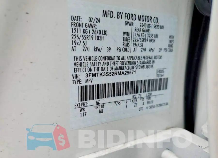 3FMTK3S52RMA25571 Photo# 12
