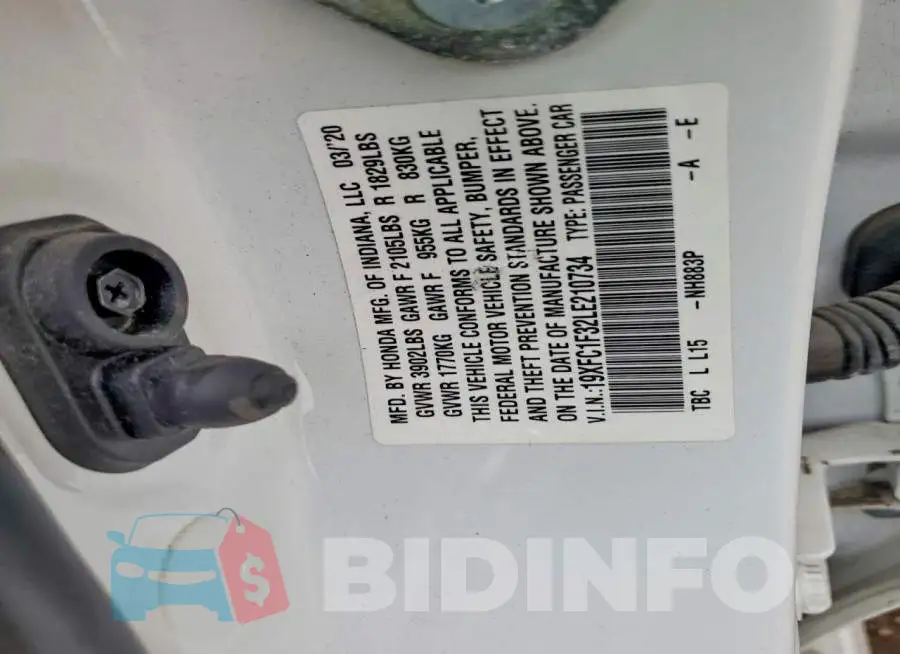 19XFC1F32LE210734 Photo# 12