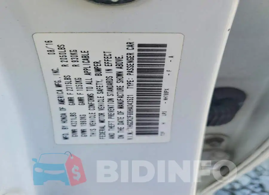 1HGCR2F86HA043521 Photo# 12