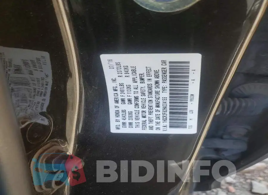 1HGCR3F82HA004155 Photo# 12