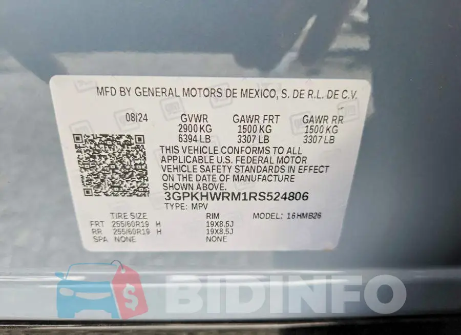 3GPKHWRM1RS524806 Photo# 13
