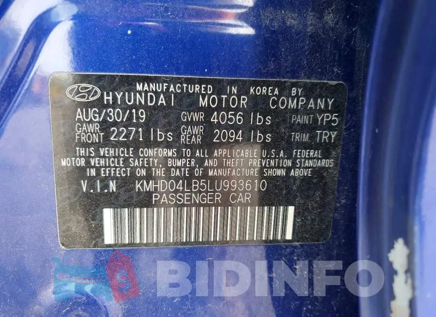 KMHD04LB5LU993610 Photo# 13