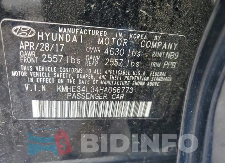 KMHE34L34HA066773 Photo# 12