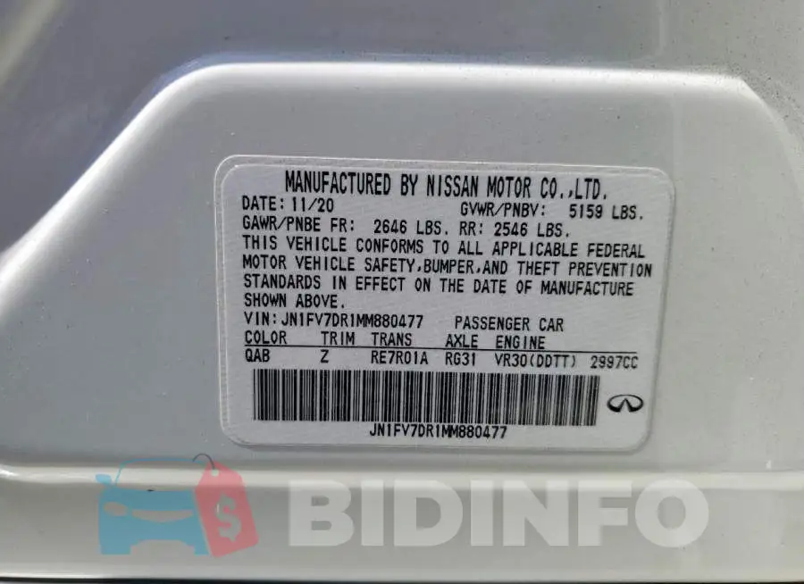 JN1FV7DR1MM880477 Photo# 12