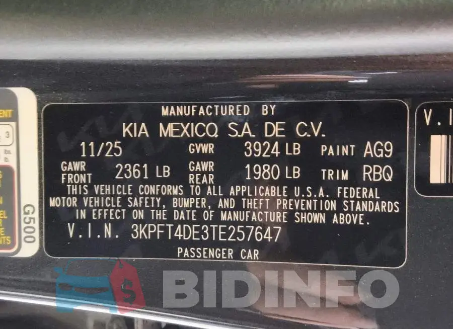 3KPFT4DE3TE257647 Photo# 13