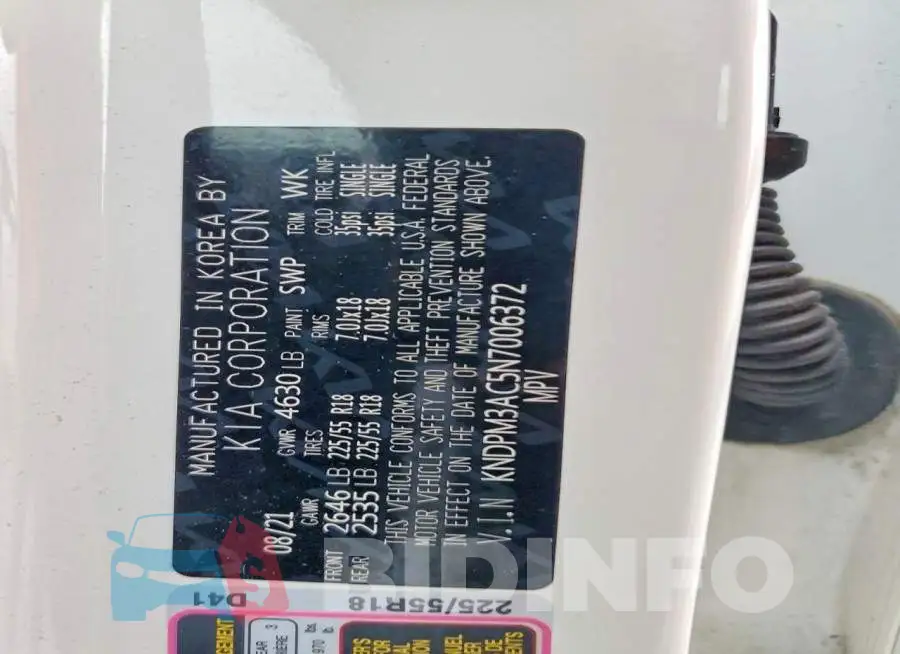 KNDPM3AC5N7006372 Photo# 13