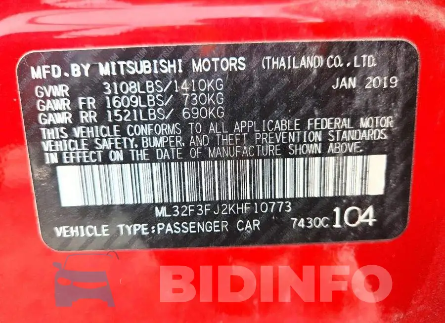 ML32F3FJ2KHF10773 Photo# 12