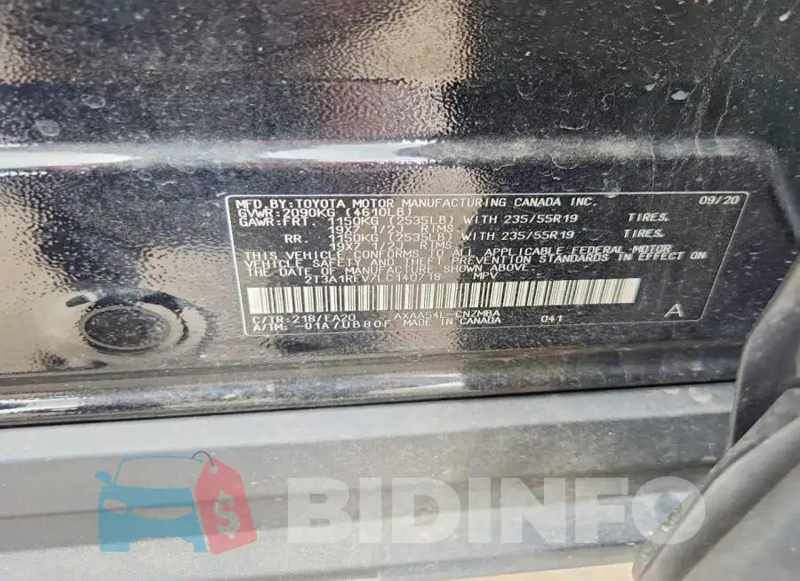 2T3A1RFV7LC140718 Photo# 13