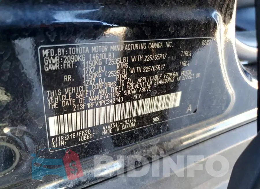 2T3F1RFV1PC342143 Photo# 12