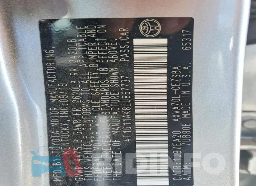 4T1G11AK8LU867737 Photo# 12