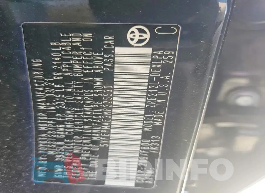5YFEPMAE3MP225530 Photo# 12