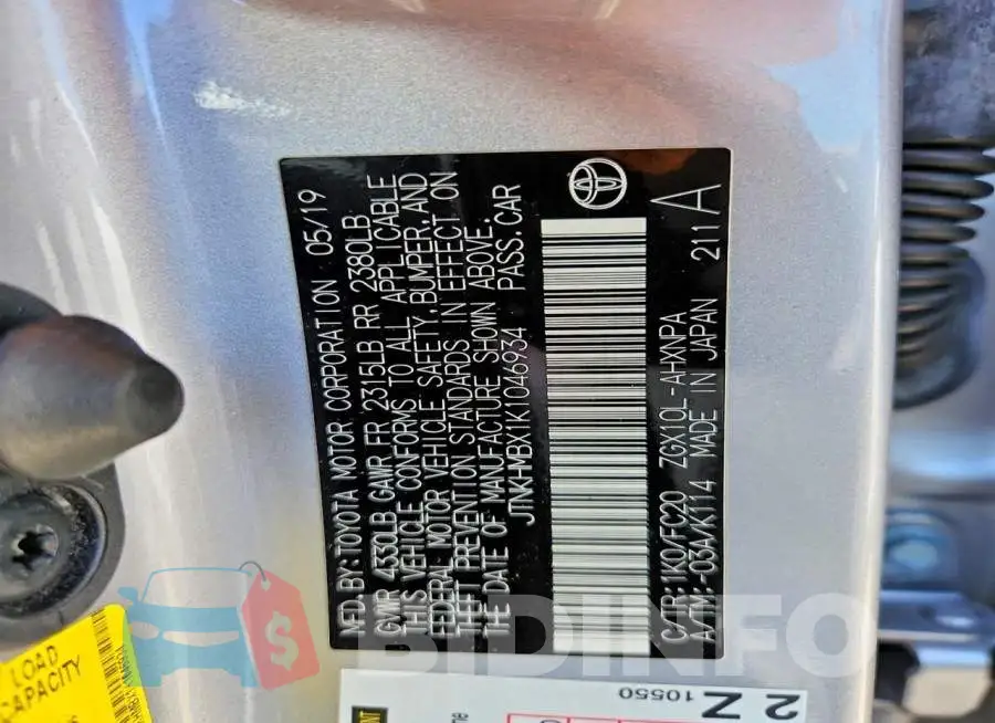 JTNKHMBX1K1046934 Photo# 13
