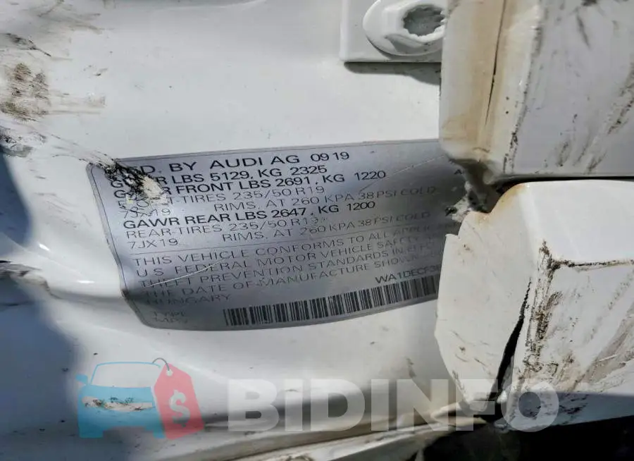 WA1DECF38L1021676 Photo# 12