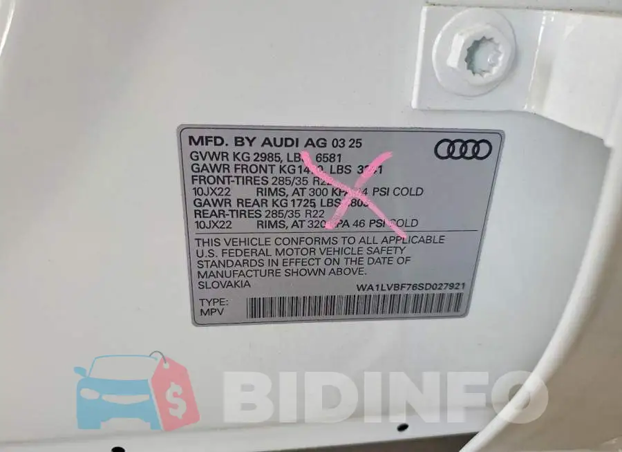 WA1LVBF76SD027921 Photo# 14