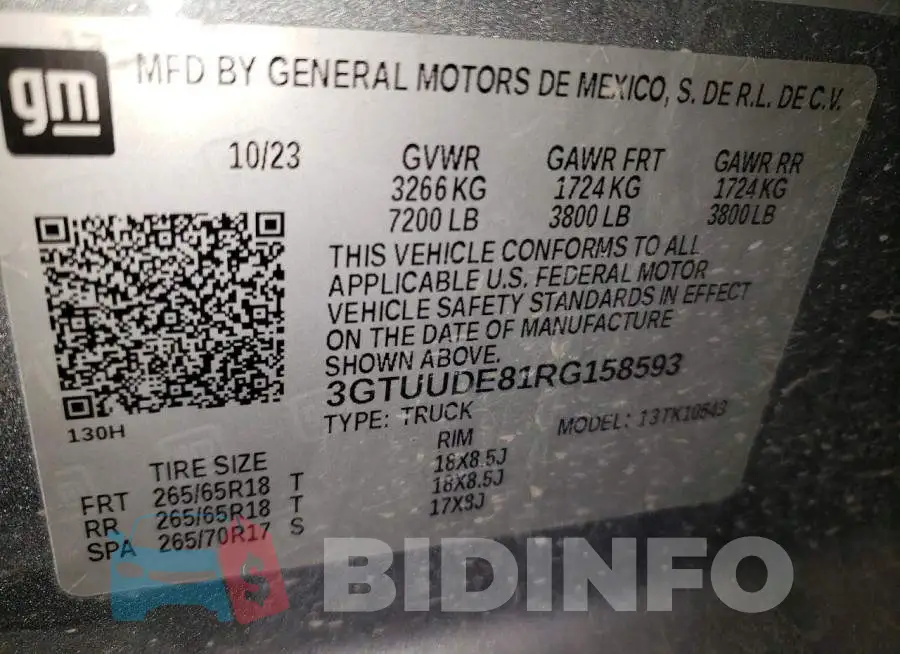 3GTUUDE81RG158593 Photo# 12