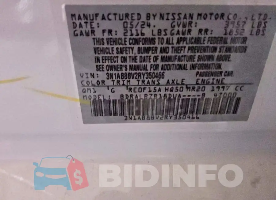 3N1AB8BV2RY350466 Photo# 12